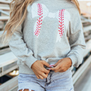  Ashalia baseball bow  Sweatshirt