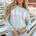Gray XXL Ashalia baseball bow  Sweatshirt