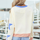  Ashaora Exposed Seam Oversized Sweatshirt