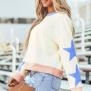  Ashaora Exposed Seam Oversized Sweatshirt