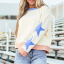  Ashaora Exposed Seam Oversized Sweatshirt
