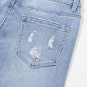  Ashleigh Acid Wash High Waist Flared Jeans