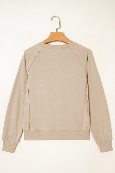 Ashley Sleeve Side Slit Sweatshirt