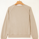  Ashley Sleeve Side Slit Sweatshirt