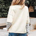  Ashley Striped Long Sleeve Two-in-one Top