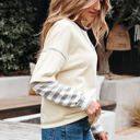  Ashley Striped Long Sleeve Two-in-one Top