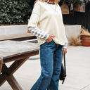  Ashley Striped Long Sleeve Two-in-one Top