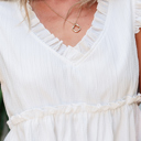  Ashley Trim Flutter Flowy Top