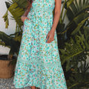  Ashlyn Floral Lace Tied Strap Empire Waist Maxi Dress