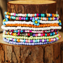  Ashlyn Layered Beaded anklet Set