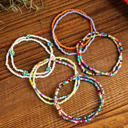  Ashlyn Layered Beaded anklet Set