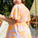  Aspen Plus Size Floral Puff Sleeve Babydoll Blouse