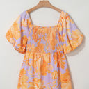  Aspen Plus Size Floral Puff Sleeve Babydoll Blouse