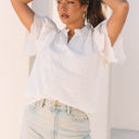  Aspyn Ruffle Short Sleeve Blouse