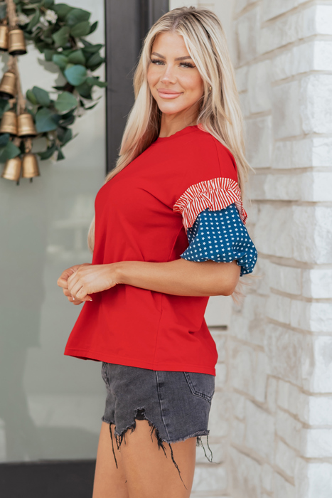 Aspyn Short Puff Sleeve Top