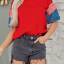  Aspyn Short Puff Sleeve Top