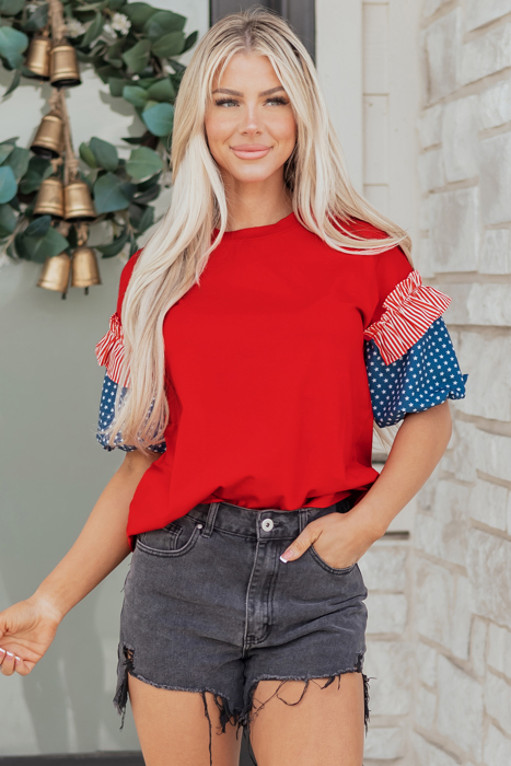 Aspyn Short Puff Sleeve Top