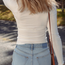  Astrid Knit Slim Fit Long Sleeve Top