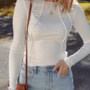  Astrid Knit Slim Fit Long Sleeve Top