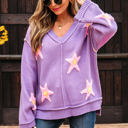  Aubrey Brushed Star Oversize Sweater
