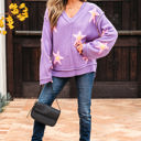 Aubrey Brushed Star Oversize Sweater