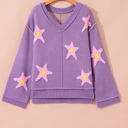  Aubrey Brushed Star Oversize Sweater