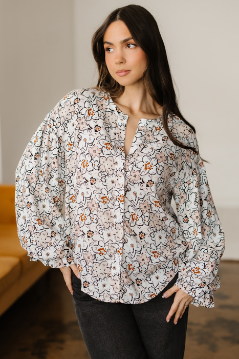 Aubrey Puff Sleeve Down Shirt