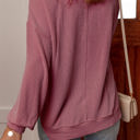  Audrey Twisted Rib V Neck Loose Sleeve Top