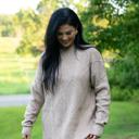  Aura Cable Knit Sweater Dress