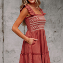  Aurelia Trim Sleeveless Mini Dress