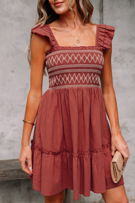 Aurelia Trim Sleeveless Mini Dress