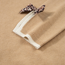  Ava Cuff Contrast Trim Sweater