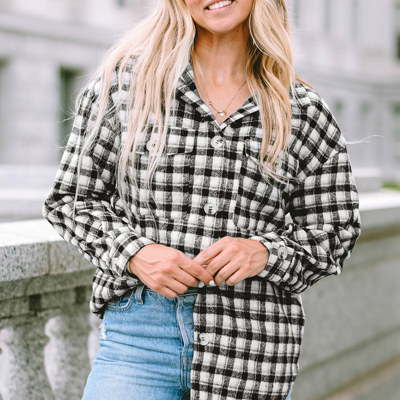 Ava Print Chest Tunic Shacket