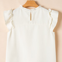  Ava Trim Waffle Knit Blouse