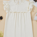  Ava Trim Waffle Knit Blouse