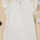  Ava Trim Waffle Knit Blouse