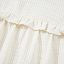  Ava Trim Waffle Knit Blouse