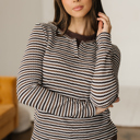 Brown XL Avani Sleeve T Shirt Long Sleeve Top