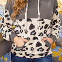  Avery Color Block Drawstring Hoodie