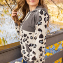  Avery Color Block Drawstring Hoodie