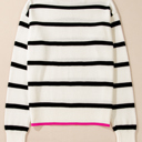  Avery Contrast Drop Shoulder Sweater