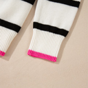  Avery Contrast Drop Shoulder Sweater