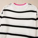  Avery Contrast Drop Shoulder Sweater