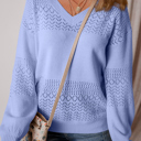 Sky Blue XXL Avery Detail Drop Shoulder Sweater