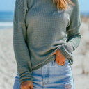  Avery Knit Drop Shoulder Long Sleeve Top