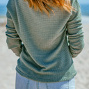  Avery Knit Drop Shoulder Long Sleeve Top