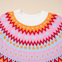  Avery Print Drop Shoulder Sweater