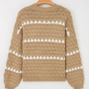  Avery Puff Sleeve Baggy Sweater