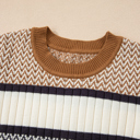  Avery Ribbed Trim Slim Sweater