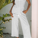 Avery Stripe Casual Wide Leg 2pcs